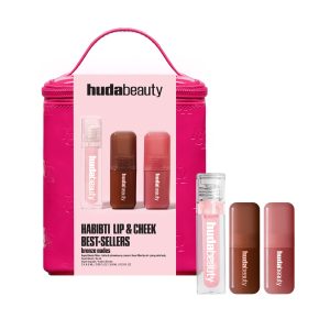 Special Edition ToolMax Huda Beauty Habibti Lip And Cheek Best Sellers Kit Reinforced Structure